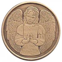 (image for) Praying Angel Affirmation Medallion