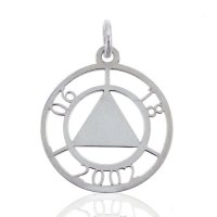 (image for) Silver AA Pendant with Cutout Date