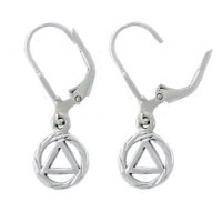 (image for) 3/8" AA Symbol Earrings with hinge