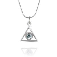 (image for) 9/16" Sterling Silver Alanon Pendant with Cubic