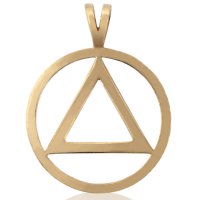 (image for) 1" 10K Gold AA Pendant with Unity Symbol