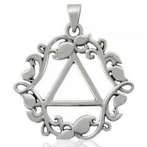 (image for) Silver AA Pendant With Vines