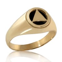 (image for) Gold AA Ring with Onyx Stone
