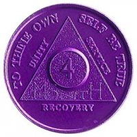 (image for) 12 Step AA Coins & Chips - Aluminium Anniversary Chips