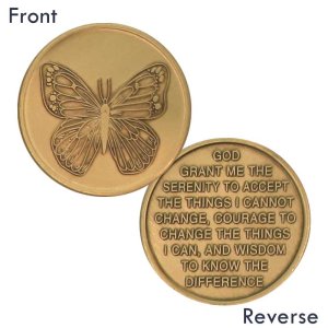 (image for) Butterfly Serenity Prayer Medallion