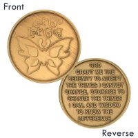 (image for) Let Go Let God Butterfly Serenity Medallion