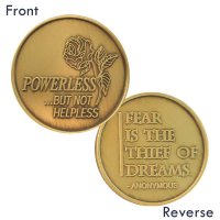 (image for) Rose Powerless But Not Helpless Medallion