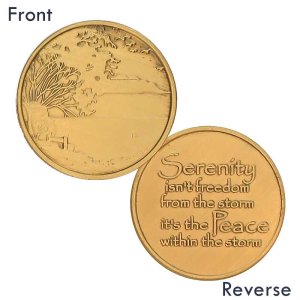 (image for) Serenity Peace Affirmation Medallion