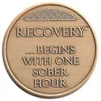 (image for) One Sober Hour Affirmation Medallion