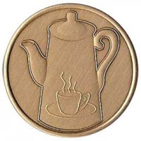 (image for) Coffee Pot Affirmation Medallion
