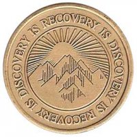 (image for) Discovery is Recovery Serenity Prayer Medallion