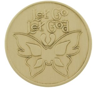 (image for) Let Go, Let God Serenity Prayer Medallion