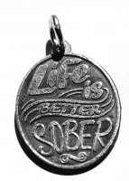 (image for) Silver Pendant with Inspirational Message