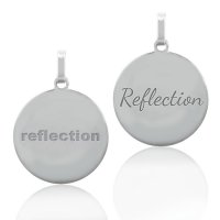 (image for) Silver Pendant with Inspirational Word