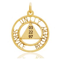 (image for) Gold UNITY SERVICE RECOVERY AA Pendant with Date
