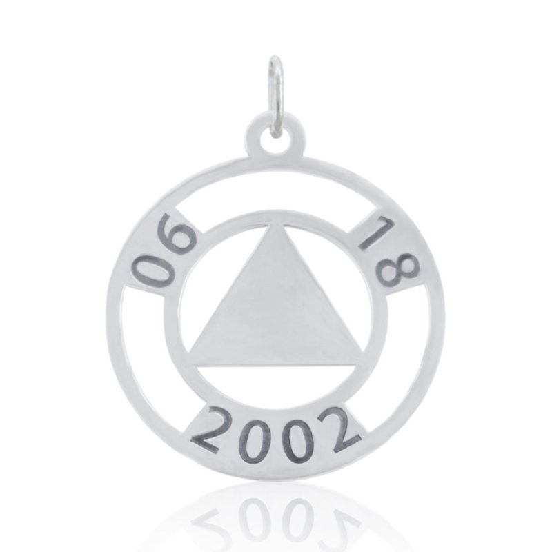 (image for) Silver AA Pendant with Date Engraving