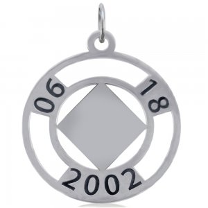 (image for) Silver NA Pendant with Custom Date Engraving