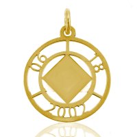 (image for) Gold NA Pendant with Cut-out Date