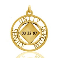 (image for) Gold UNITY SERVICE RECOVERY NA Pendant with Date