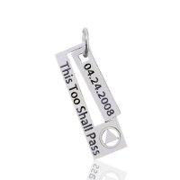 (image for) Silver Ladies AA Pendant with Date and Slogan