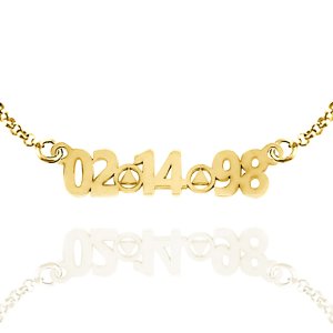 (image for) Gold AA Pendant Custom Date Cut-out