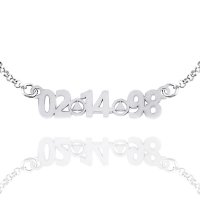 (image for) Silver AA Pendant Custom Date Cut-out