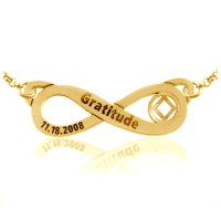 (image for) Gold NA Infinity Symbol with Engraving