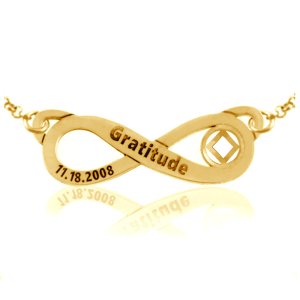 (image for) Gold NA Infinity Symbol with Engraving