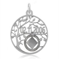(image for) Silver NA Serenity Tree Pendant with Dry Date