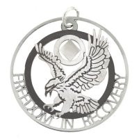 (image for) Customizable NA Eagle Pendant with Slogan