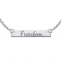 (image for) Customizable AA Slogan Pendant with Chain