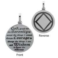 (image for) Silver Serenity Prayer NA Pendant