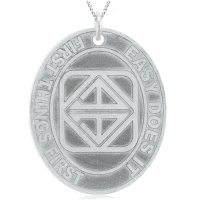 (image for) Oval Medallion Pendant with Custom Dry Date/Slogan
