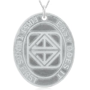 (image for) Oval Medallion Pendant with Custom Dry Date/Slogan