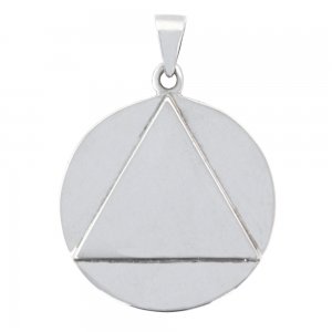 (image for) Men's Silver AA Disc Pendant