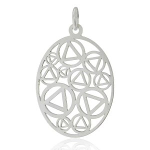 (image for) Silver AA Disc Pendant