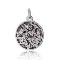 (image for) Sterling Silver Alanon Pendant with Butterflies