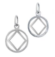(image for) Silver 1/2" NA Symbol Pendant