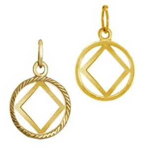 (image for) Gold 1/2" Classic NA Pendant