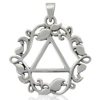 (image for) Silver AA Pendant With Vines