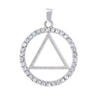 (image for) Silver Swarovski Crystal AA Pendant