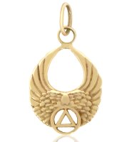 (image for) Gold Angel Wings AA Pendant