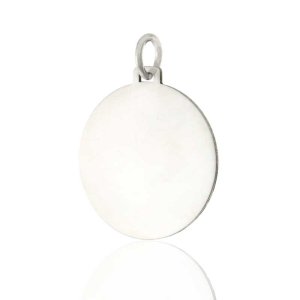(image for) Silver AlAnon Disc Pendant featuring Awareness, Acceptance and Action