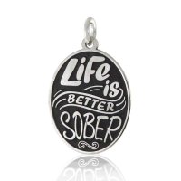 (image for) Silver Pendant with Inspirational Message