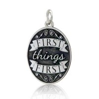 (image for) Silver Pendant with Inspirational Message