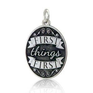 (image for) Silver Pendant with Inspirational Message