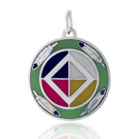 (image for) Silver AA Medicine Wheel Pendant