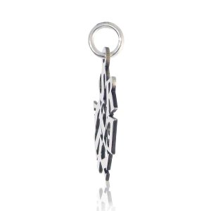 (image for) Silver Slogan Pendant with Jumbled Letters