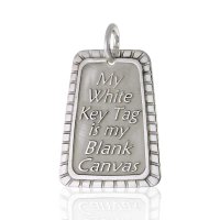 (image for) Silver NA Disc Slogan Pendant