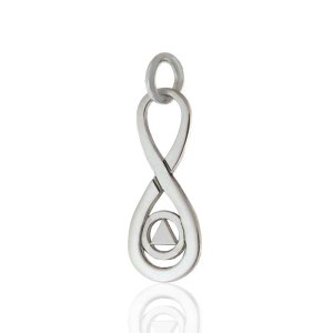 (image for) Silver Infinity AA Pendant featuring the AA Symbol